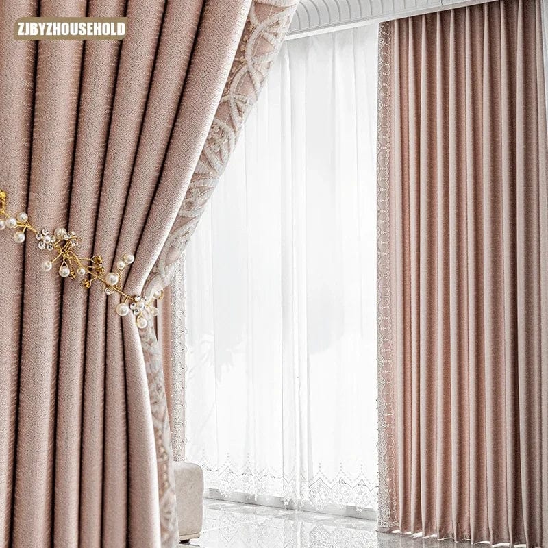 Rideau chambre rose Cocooning L'atelier Rideau